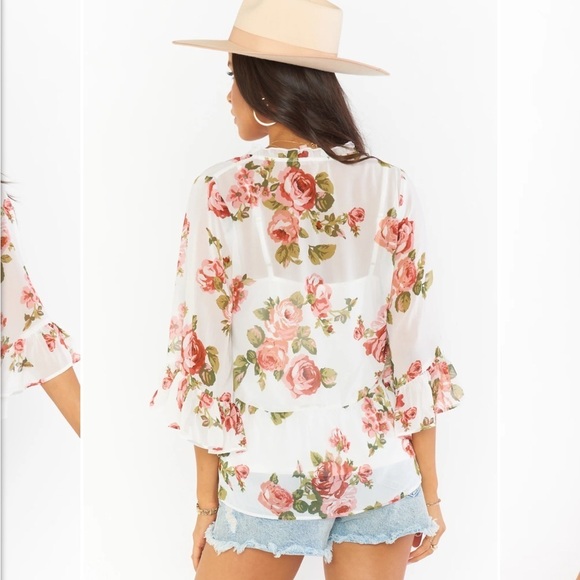 Show Me Your Mumu NWT Viola Peasant Top sz M - Picture 4 of 13